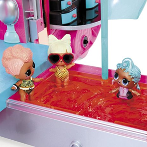 اسباب بازی ماشین 4 در 1 LOL Surprise سری OMG مدل Glamper Fashion Camper _اسباب بازی عروسک دخترانه